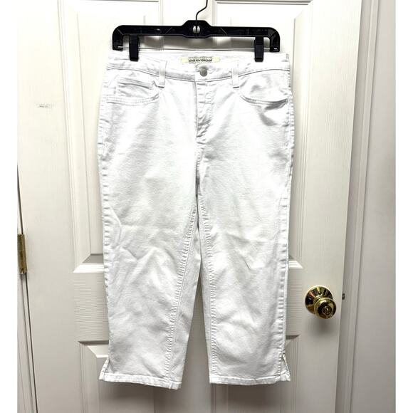 Jones New York Jeans, White Soho Crop, Skinny, Women's Size 8 - Picture 1 of 6